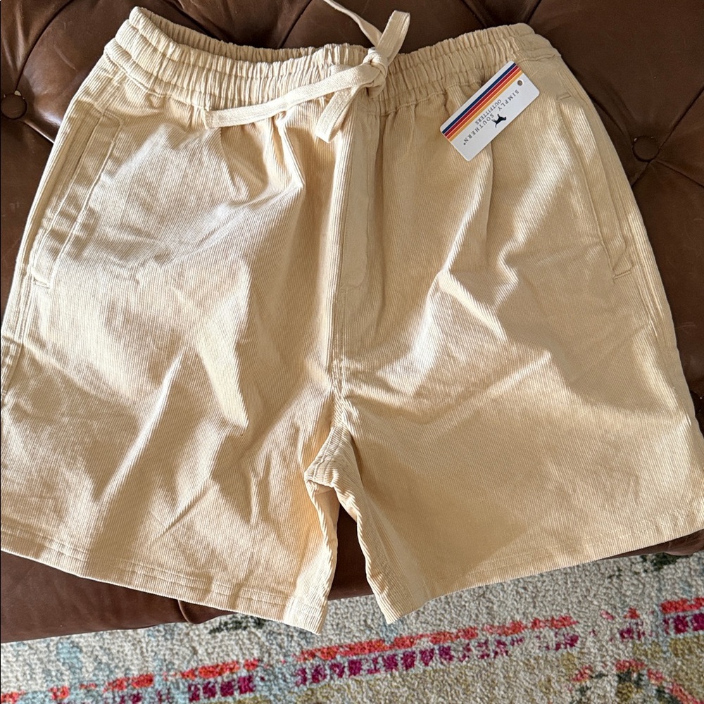 Simply Southern Tan Corduroy Shorts
